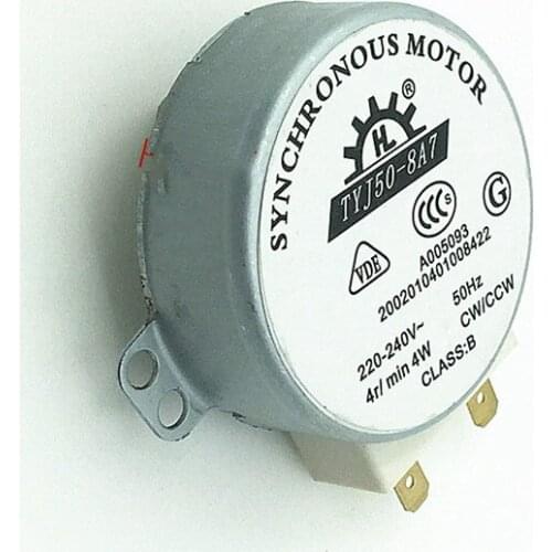 Microwave Oven Turntable Synchronous Motor 4W AC 220-240V 4 RPM CW/CCW TYJ50-8A7 Microwave Oven Spare parts Accessories