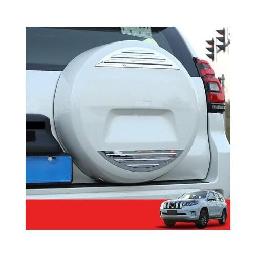 Chrome Rear Spare Tires Cover Decorative Trim 2pcs For Toyota Prado Fj150 14-18