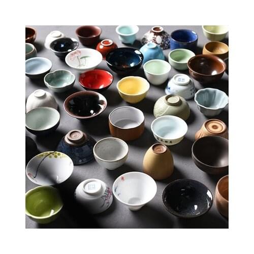 Ceramic teacups chinese tea cup porcelain random delivery a cup of mysterious cup drinkware Love tea gifts