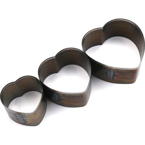 Junetree leather craft template cutter cup mat coaster die cutting knife mould leather hole punches tool heart shapes