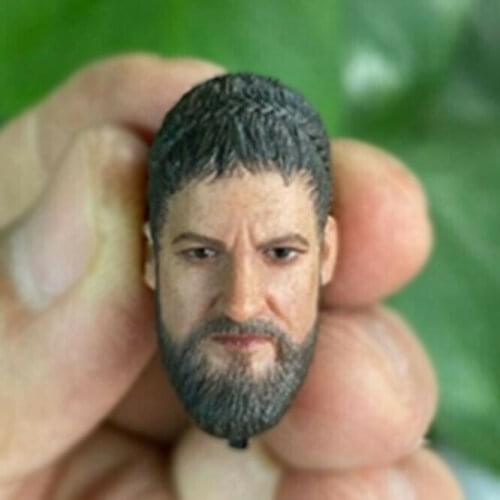 1/12 scale Spartan head carving model for 12 inch action figure body accessories