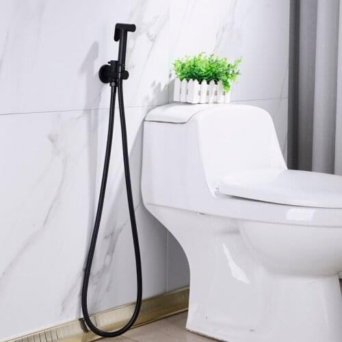 Copper Pressurized Spray Gun Bidet Bidet Nozzle Cleaning Butt Flusher Toilet Companion Cleaning Bidet