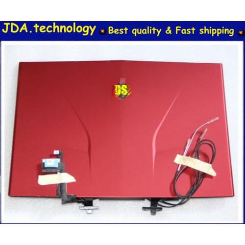 MEIARROW New/org LCD back shell FOR Delll Alienware M14X R2 LCD Back Cover w/ Hinges/Webcam/Led/Cables C44HY - RED