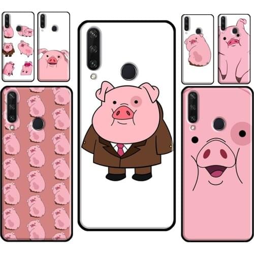 Cute PINK Kawai Pig For Huawei Y5P Y6P Y7A 2020 Y9S Y3 Y5 Y6 Y7 Y9 2019 2018 2017 Nova 3 2 i 5T Phone Cover