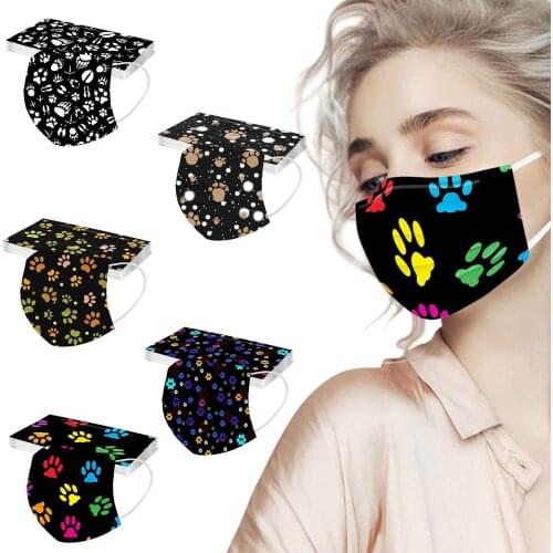 Fashion Kawaii Masks For Women Adult 3ply Protect Disposable-masks Adjust Mouth Nose Cover Earloops Masque No Decoration