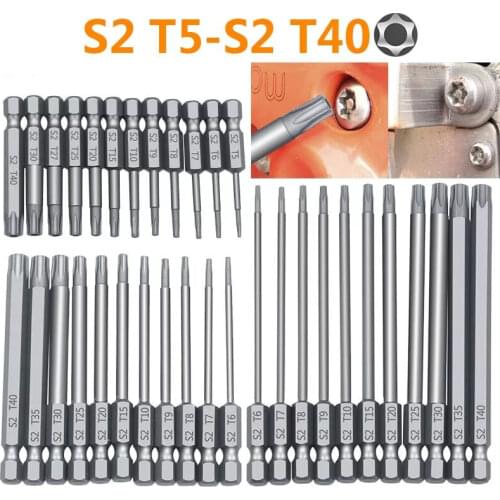 11/12pcs Security Bit Set Tamper Proof Screwdriver Drill Bit Screw Driver Bits Torx Flat Head 1/4" Hex Driver Bits