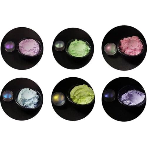 Neon Aurora Transparent Rainbow Laser Chameleon Powder Multi-chrome Effect Iridescent Pigment Glitter Fairy Nail Art Dust Face