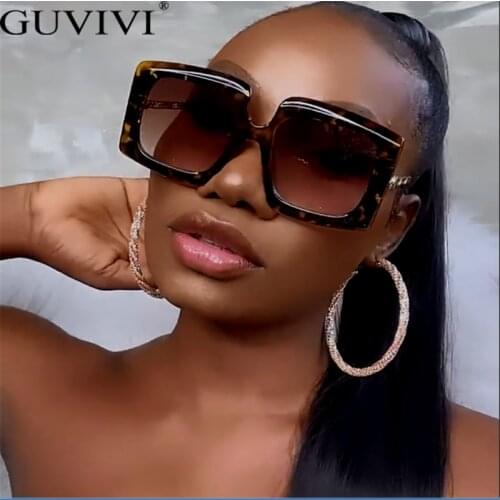 2021 New Vintage Square Sunglasses Fashion Women Frame Square Sunglasses Men Big Sun Glasses Outside Party For Female Male UV400