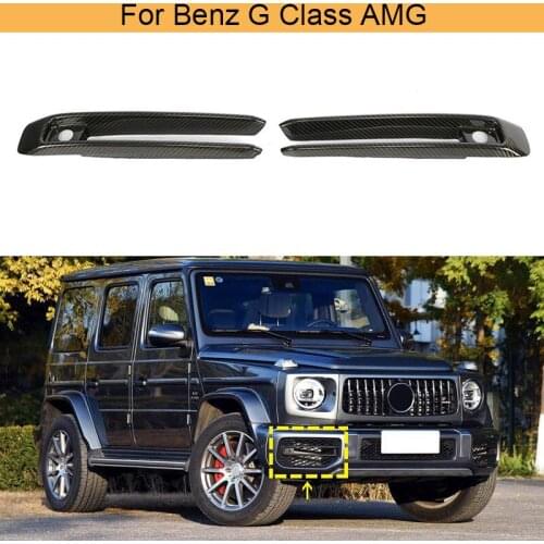 Car Front Fog Lamp Splitters Fins Trim For Benz Mercedes-Benz G Class AMG 2019 Front Lamp Trim Canards
