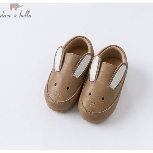 DB15299 Dave Bella autumn baby boys fashion cartoon rabbit shoes new born boy casual shoes
