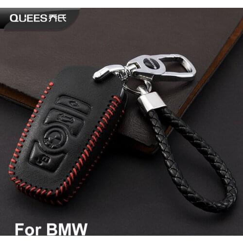 QUEES Remote Control Fob Key Case for BMW 1 3 5 6 7 Series X3 X5 X6 Z4 116i 118i 120i 125i 320i 323i 325i 328i 330i 520i 523i