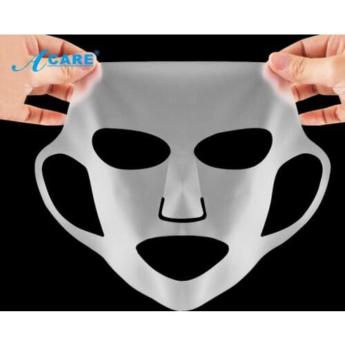 ACARE Silicone Moisturizing Mask Reusable Waterproof Mask Facial Care Tool To Prevent Evaporation Of The Oil Of The Mask