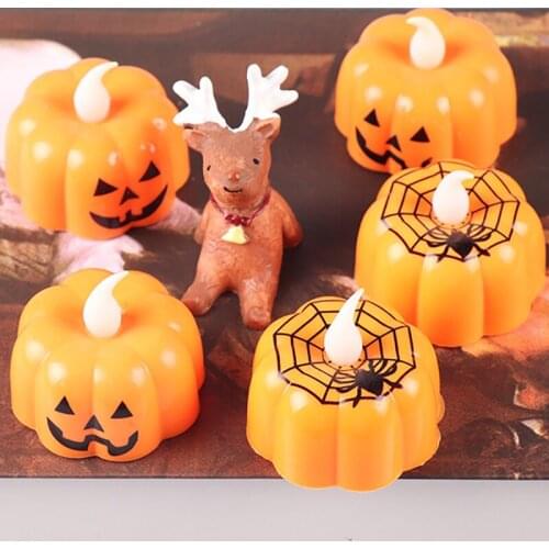 Suchme Halloween Scene Decoration Supplies for Home Shop LED Electronic Candle Light Environmental Friendly Scary Household Prop