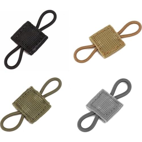 Tactical MOLLE Elastic Molle Ribbon Buckle Tactical Binding Retainer for Antenna Stick Pipe Elastic Rope Webbing Buckle