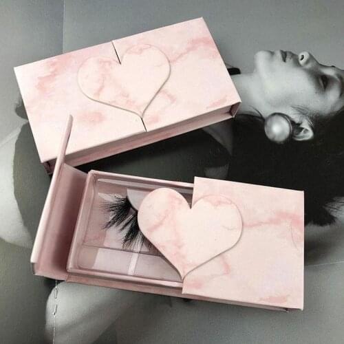 Creative Eyelashes Box Marble Double Door Box Reusable Lashes Boxes Empty Eyelash Packaging Boxes Case Storage Box