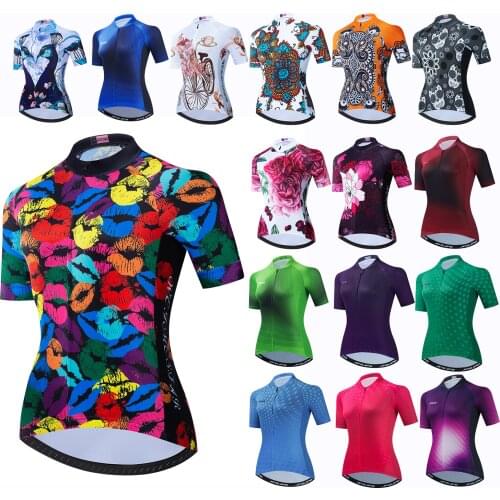 Cycling Jersey Women Short Sleeve MTB Riding Bicycle Clothes Ropa Ciclismo Biking Team Bike Shirts Top Ladies Cycling Clothing