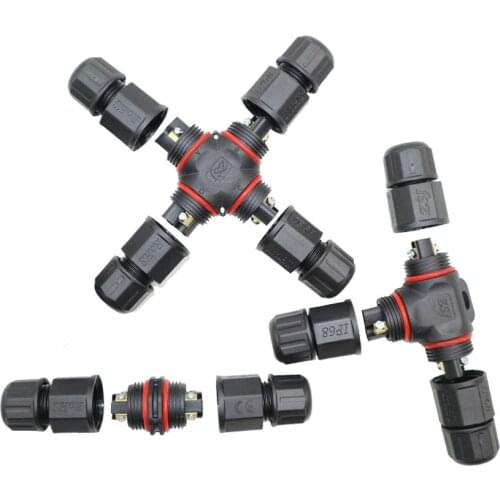 10pcs/lot 2 3 4 5 Pin L20 Waterproof Connector wire cable connector Waterproof Electrical Terminal waterproof cable Adapter