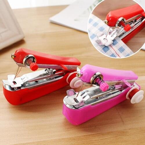 1pc Manual Operation Portable Mini Sewing Machine Creative Simple Sewing Tools Home Travel Small Embroidery