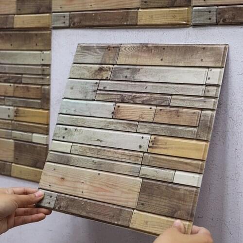 10/20pcs 3D Wall Sticker Brick Pattern Wallpaper for Living Room Bedroom TV Wall 30*30cm Waterproof Self-Adhesive Wall Sticker