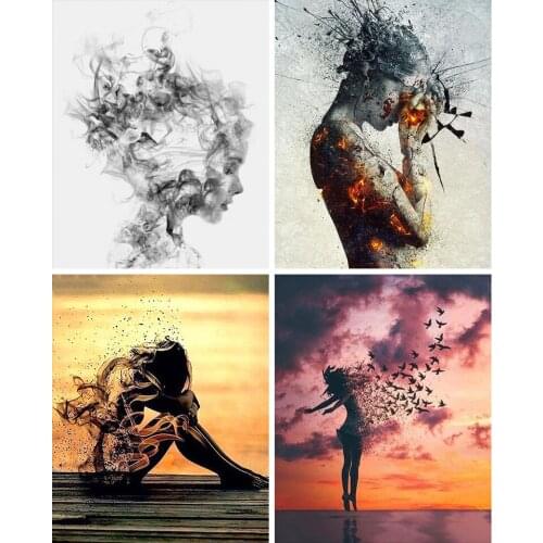 DIY 5D Diamond Painting Woman Cross Stitch Kit Full Drill Square Embroidery Mosaic Art Picture of Rhinestones Home Decoration