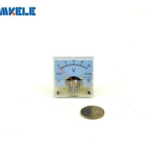 DC 91C4(20V) Analog Voltmeter Analog Panel volt Meter voltage Tester charger doctor Voltimetro Diagnostic-tool