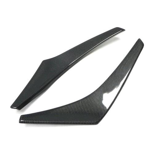 Car Accessories VRS Style Carbon Fiber Front Bumper Canard Glossy Finish VA Splitter Drift Kit For Mitsubishi Evolution EVO 8
