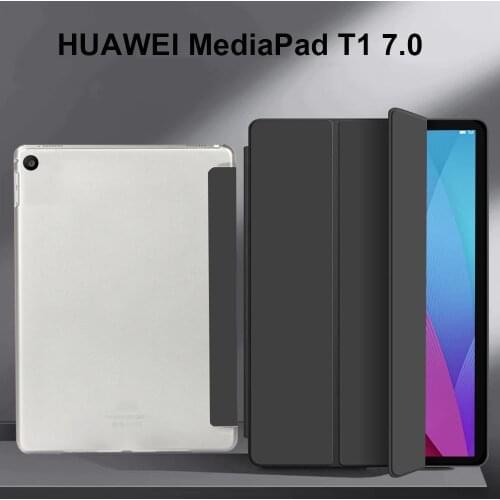 For MediaPad T1 7.0 2015 Tablet Case For Huawei MediaPad T1 7.0 T1-701U T1-701 701 701U Bracket Tri-fold Stand PU Leather Cover