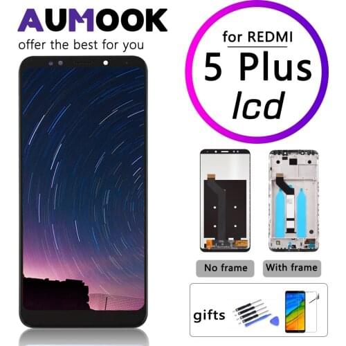 5.99 inch AAA Quality LCD for Redmi 5 Plus Screen Display Digitizer With Frame Global Version LCD Replacement for Redmi 5plus