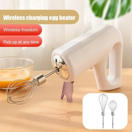 Electric Whisk Household Hand-Held Whipped Cream Egg White Baking Tool Automatic Mixer Safe and Portable J2Y