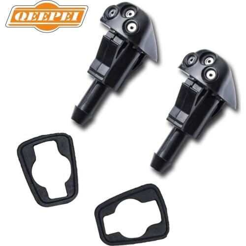 QEEPEI 2PCS Front Windshield Washer Nozzles for Hyundai/Kia Replaces OEM 98630-YY000 Spray Jet Kit