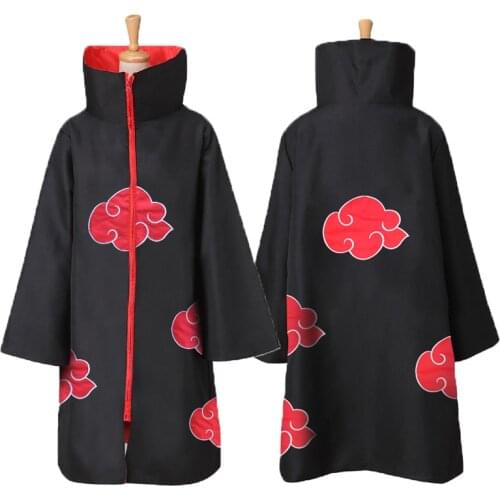 Anime akatsuki cloak costume cosplay adult akatsuki capa rings costume Halloween male female pajamas bluey fantasia girls kids