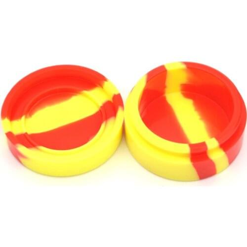 22ml Round Silicone Jars Box Dab Silicone Container for Wax Dry Herb Oil Wax Vaporizer 1pcs