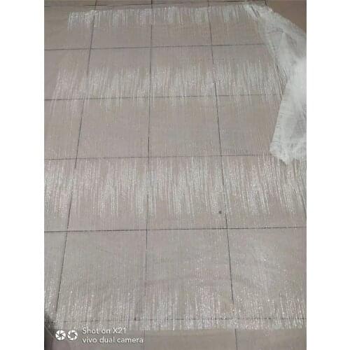 New looking design french net lace fabric glued glitter white african Tulle lace JRB-9.0604 for nice dress in white color