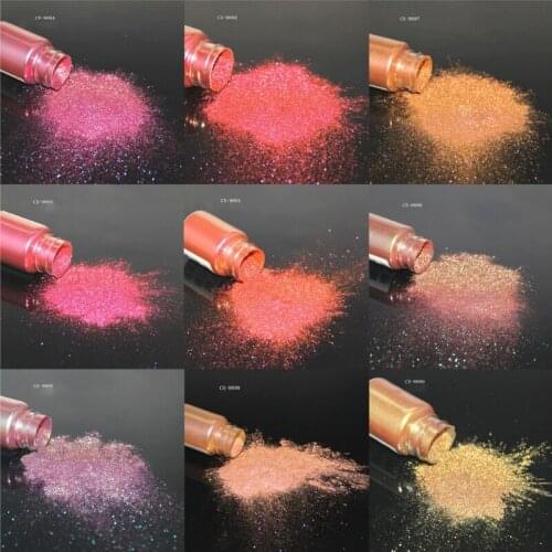 9 Colors Chameleons Pigment Pearlescent Epoxy Resin Glitter Magic Discolored Powder Resin Colorant Jewelry Making Tools