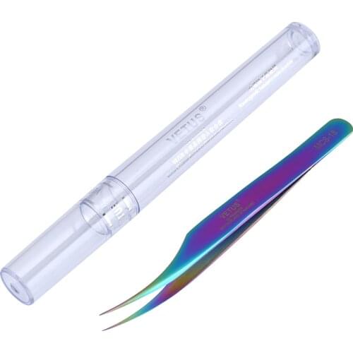 Precision Original VETUS Tweezers MCS-18 Series Forceps Pincet Stainless Steel Curved Tweezers Electronic Repair Tools