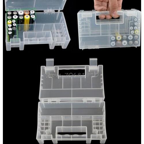 Plastic Battery Storage Box Case/Organizer/Holder/Container for AAA AA Battery