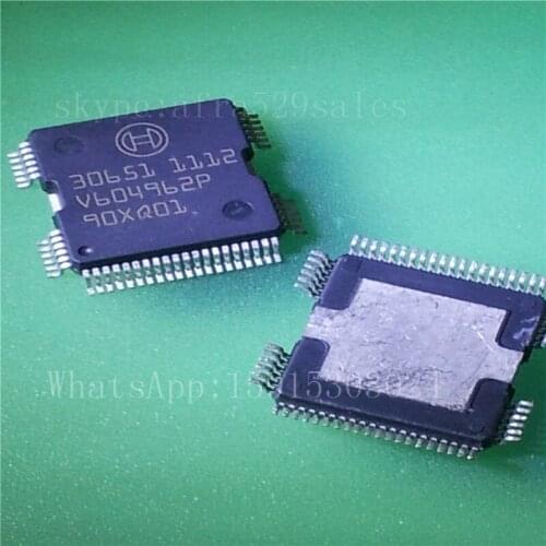 5PCS 30651 Automotive computer board fuel injection drive module for BOSCH Volkswagen Lantia Magotan Car IC Repair QFP64