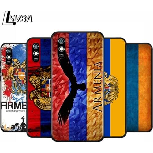 Anti-Fall Soft Black Cover Armenian Flag For Xiaomi Redmi 10X 5G 9C 9A 9 K20 8A 8 7A 7 S2 6A 6 Matte Phone Case