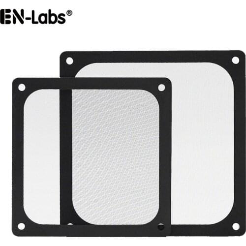 PC Dust Magnetic Filter 12CM 14CM 8CM w/ Screws,Magnetic Frame Black Mesh Dustproof Cover for Case Fan 120x120mm 140x140mm,80x80