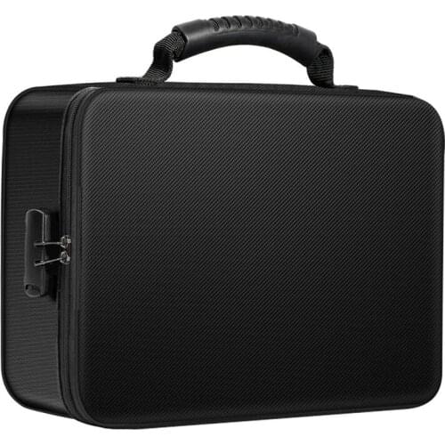 Organizer Bag Fireproof Document Bag with Lock Portable Filing Storage Box Holder for Document File Passport Certificate