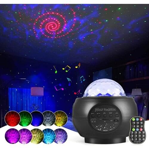 Bluetooth LED Stage lights Waves Laser projector christmas decorations for home Lamps Disco ball Light dj Party Projection Lapm