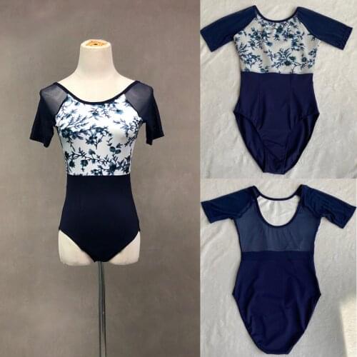 Printing Ballet Dance Leotard Women High Quality Gymnastics Dancing Costume Girls Coverall Ballet Leotard