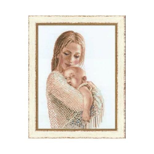 Top Quality Lovely Cute Counted Cross Stitch Kit Tenderness Mother and Baby Child Love riol 100-033