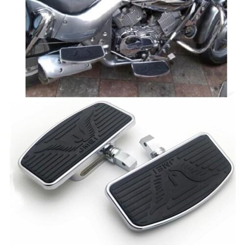 Rear Passenger Footboard Foot Pegs Floorboards for SUZUKI VL400 VL800 Black