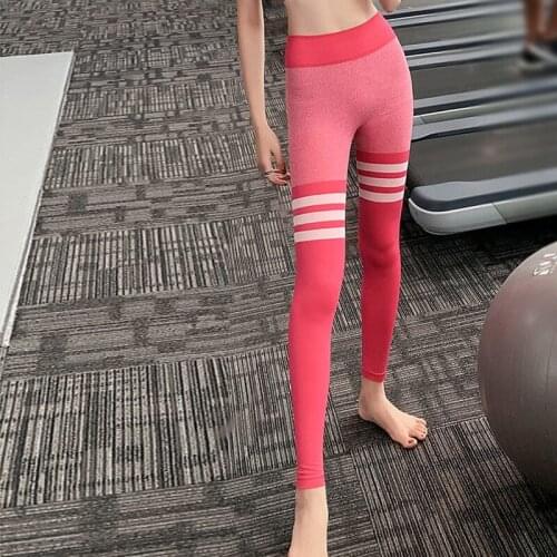 Women Gym Yoga Seamless Pants Sports Clothes Stretchy High Waist Athletic Exercise Fitness Leggings Activewear Pants