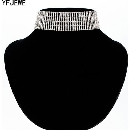 YFJEWE Women Classic Clavicle Necklace Persia Indian Rhinestone Pendant Jewelry Collar Necklace Choker Necklace N366