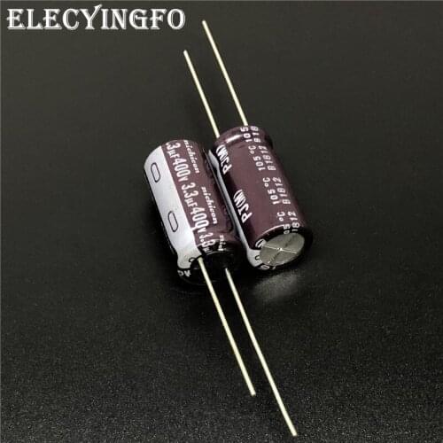 10pcs/100pcs 3.3uF 400V NICHICON PJ Series 10x20mm 400V3.3uF Low Impedance Long Life Aluminum Electrolytic capacitor