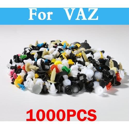 1000pcs Car Plastic Push Type Rivet Retainer Fastener For Vaz 2121 El 2106 2109 Kalina Lada Largus Priora Revolution Lada 2104