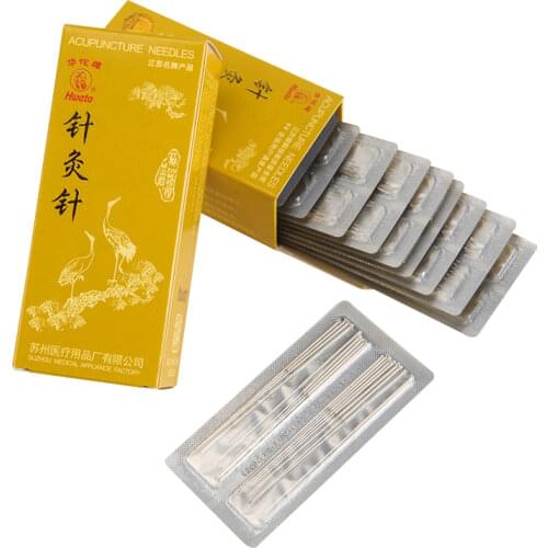 Superior Quality 200 PCS Reusable Silver Handle Acupuncture Needle Without Tube Beauty Massage Needles Free Shipping