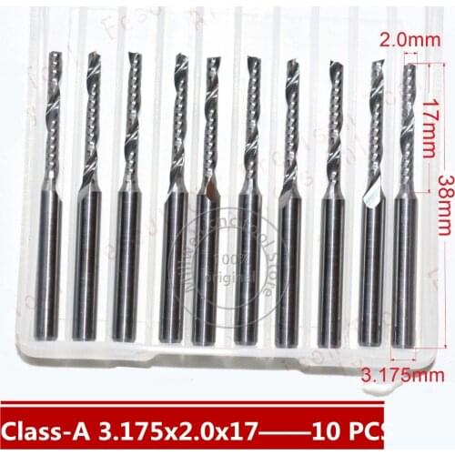 3.175mm*2.0mm*17mm,Freeshipping,CNC wood tool,carbide End Mill,woodworking insert router bit,1 flute end mill,MDF,PVC,Acrylic